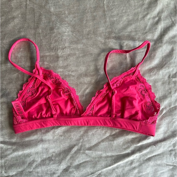 SKIMS FITS EVERYBODY CORDED LACE TRIANGLE BRALETTE - Picture 5 of 6